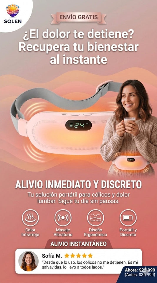 Cinturón Menstrual | Térmico y Masajeador