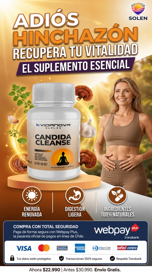 Detox, Equilibrio y Bienestar desde adentro | Candida Cleanse 1000mg